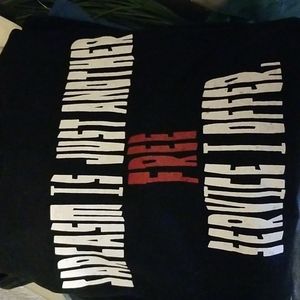 Highland  XL cotton black t shirt